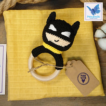 Load image into Gallery viewer, Bat Boy Amigurumi Baby Rattle
