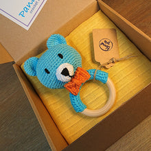 Load image into Gallery viewer, Hungry Bear Amigurumi Baby Rattle
