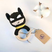 Load image into Gallery viewer, Bat Boy Amigurumi Baby Rattle
