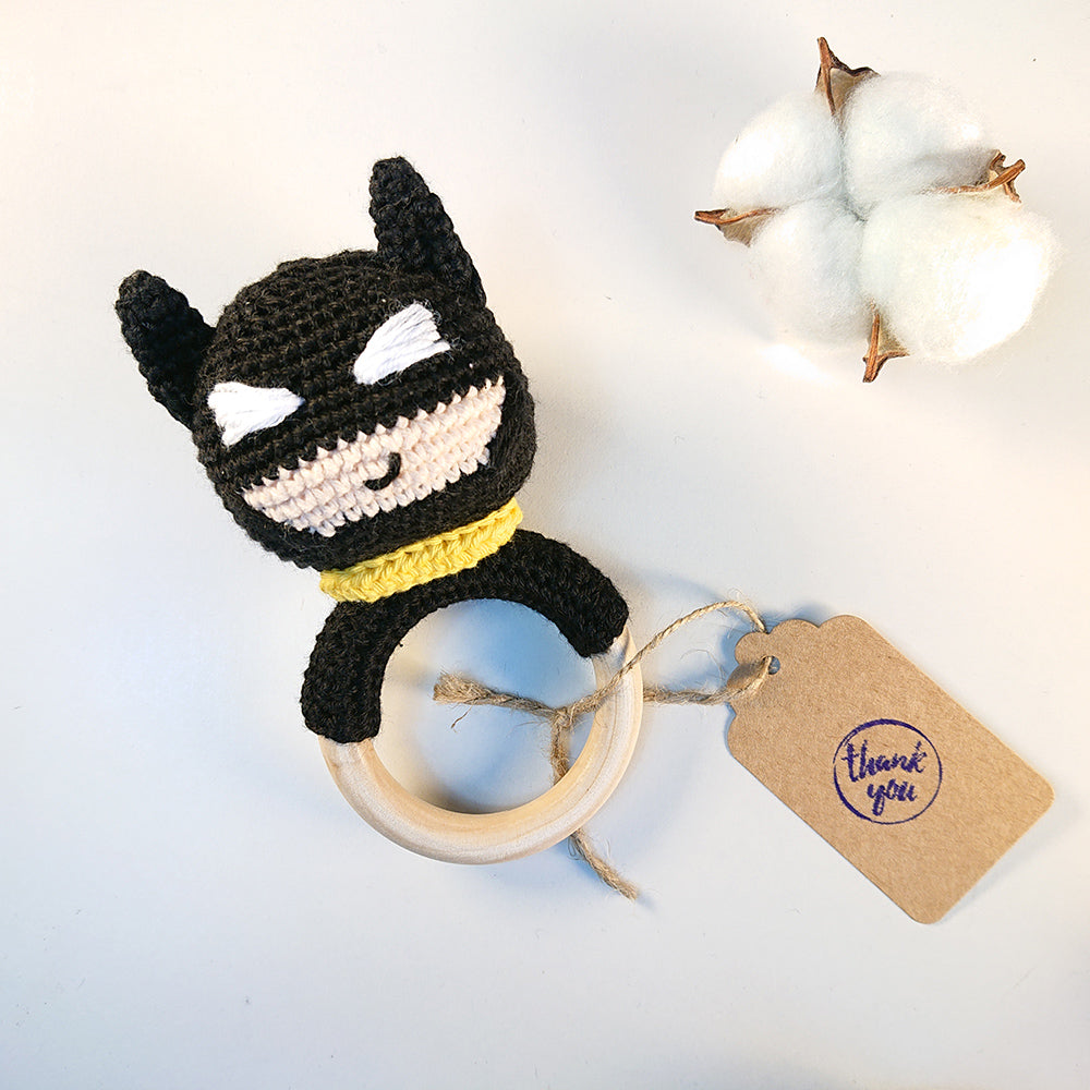 Bat Boy Amigurumi Baby Rattle