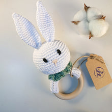 Load image into Gallery viewer, Bouncy Bunny Amigurumi Baby Rattle
